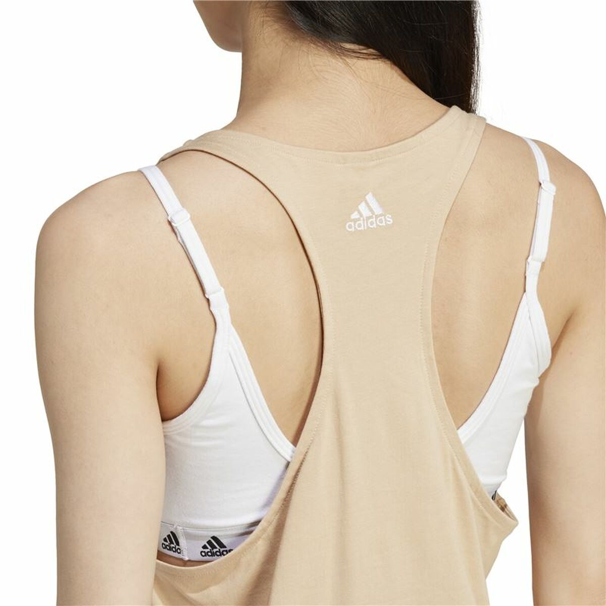 Women's Sleeveless T-shirt Adidas Top adidas Linear Tk Mujer (XS)-4