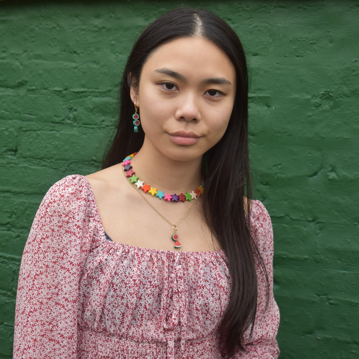 Watermelon pendant necklace | by Ifemi Jewels-3