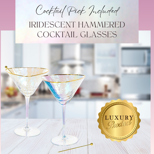 Iridescent Hammered Cocktail Glasses-1