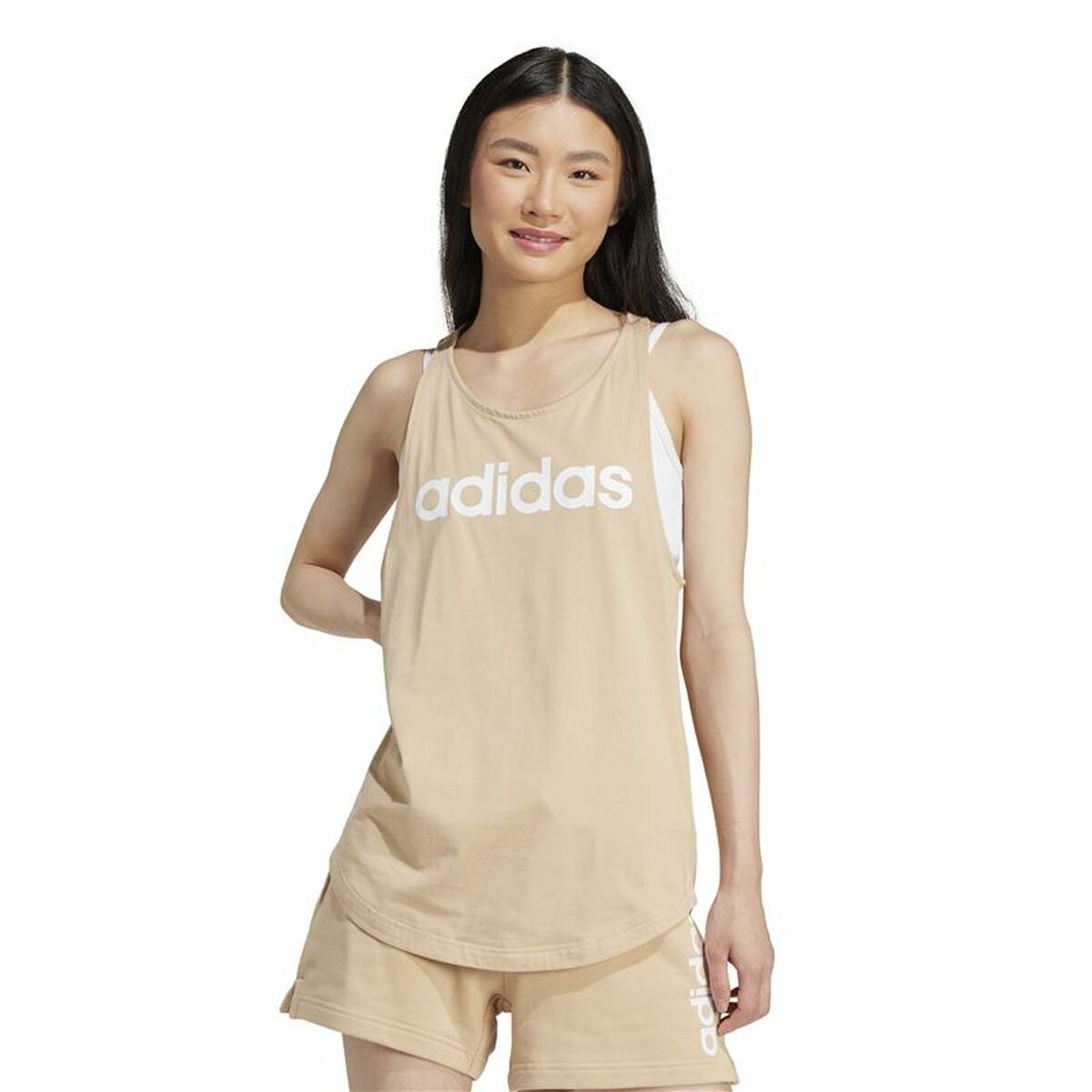 Women's Sleeveless T-shirt Adidas Top adidas Linear Tk Mujer (XS)-8
