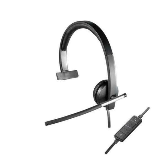 Headphones with Microphone Logitech H650e Black-0