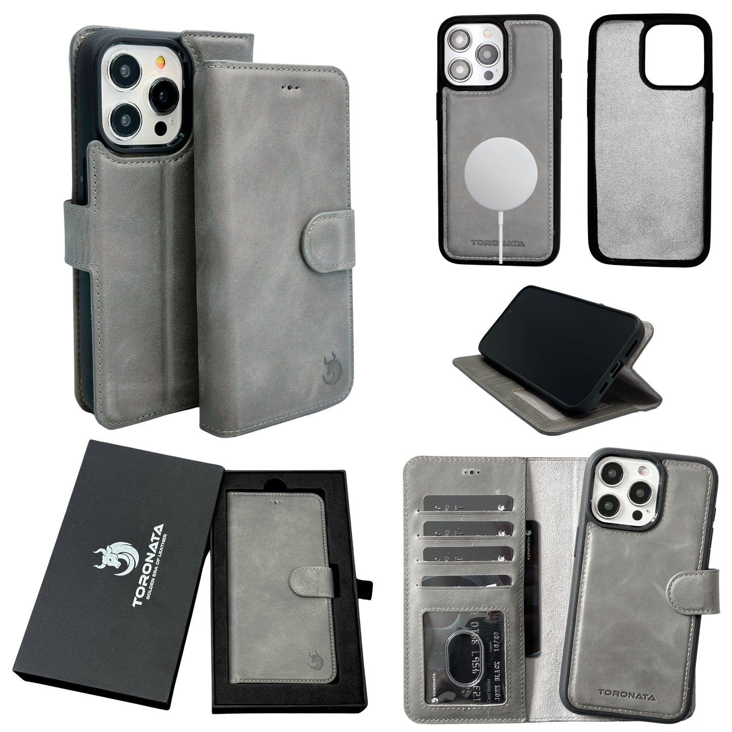 Vegas Premium Leather iPhone 15 Pro Max Wallet Case with MagSafe | Detachable RFID Blocking Luxury Wallet-10
