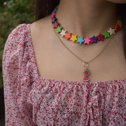 Watermelon pendant necklace | by Ifemi Jewels-1