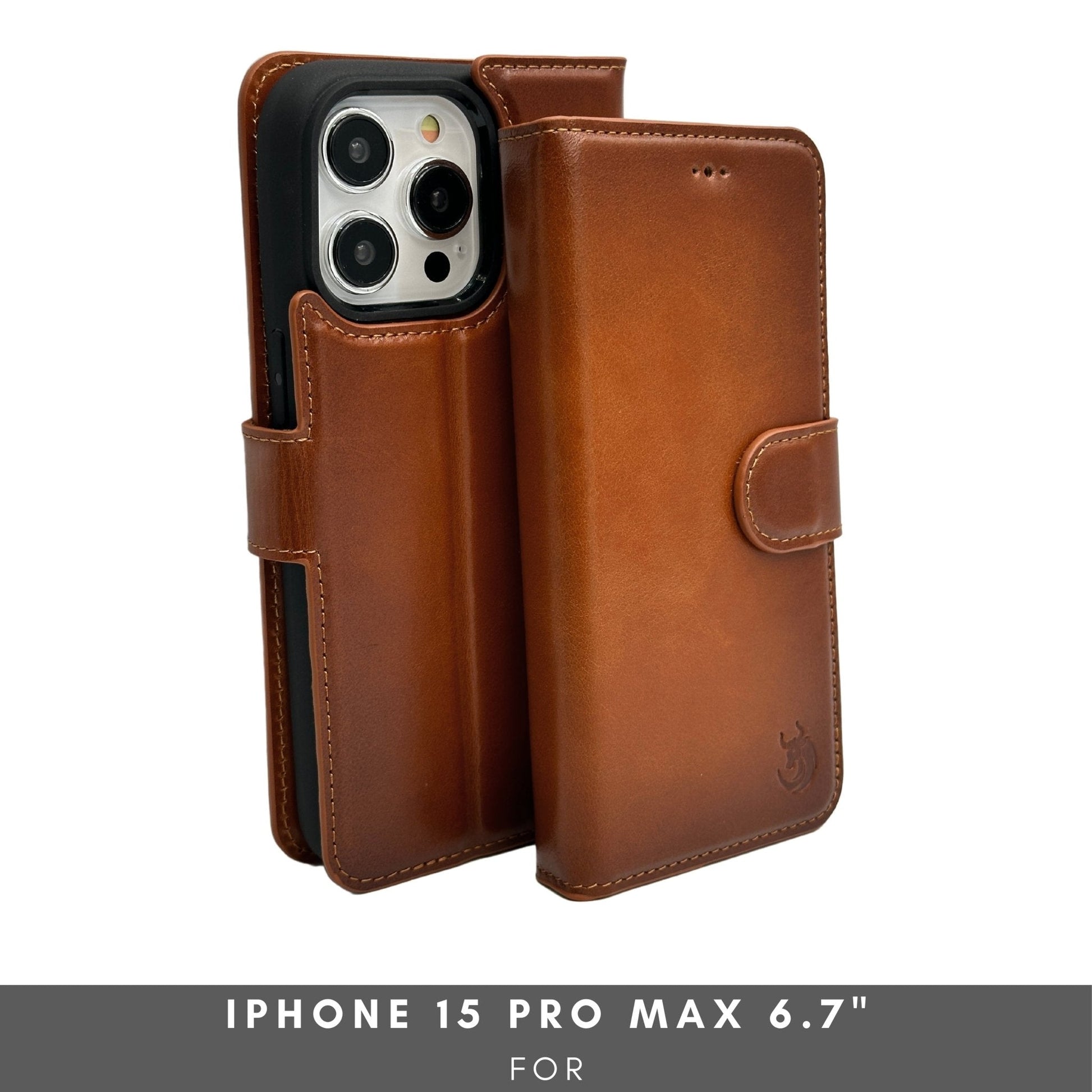 Vegas Premium Leather iPhone 15 Pro Max Wallet Case with MagSafe | Detachable RFID Blocking Luxury Wallet-1